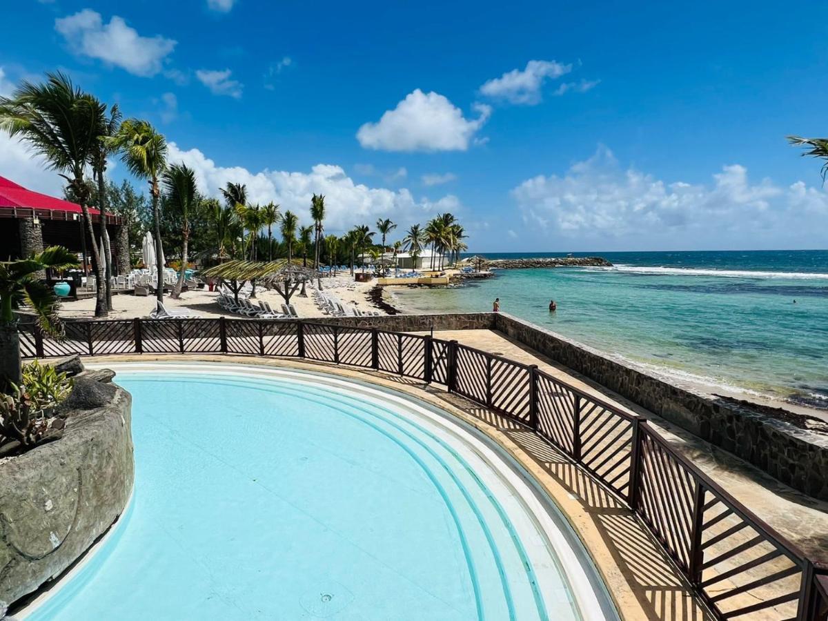 Studio Vue Mer Piscine Plage Kaz Punch Manganao Chez Julie Saint-Francois  Dış mekan fotoğraf