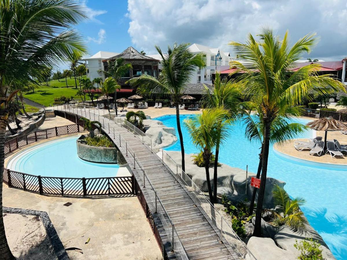 Studio Vue Mer Piscine Plage Kaz Punch Manganao Chez Julie Saint-Francois  Dış mekan fotoğraf
